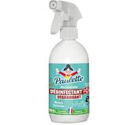 Paulette - Désinfectant Dégraissant Ménager - Multi-Surfaces - 99,9% Naturel - Parfum Sauge Eucalyptus - Spray 500 ml