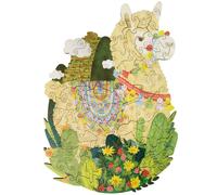 Paulette et sacha puzzle bois lama ani