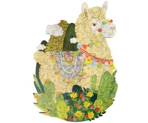 Paulette et sacha puzzle bois lama ani