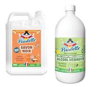 Paulette - Lot Recharges - 2L Désinfectant Multi Usage + 5L de Dégraissant | Produit Ménager Désinfectant et Dégraissant - Multi-Surface - Ecocert - Fabriqué en France