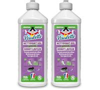 Paulette - Nettoyant Sol Spécial Robot Laveur - Parfums Lavande - Certifié Ecocert - Fabriqué en France - 500 mL (Lot de 2)