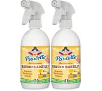 Paulette - Savon de Marseille Authentique - Dégraissant Ménager Surpuissant au Bicarbonate, Multi-Surfaces Ecocert - Fabriqué en France - 500 mL (Lot de 2)
