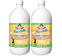 Paulette - Savon de Marseille Concentré Authentique - Dégraissant Ménager Surpuissant au Bicarbonate, Multi-Surfaces Ecocert - Fabriqué en France - 1 L (Lot de 2)