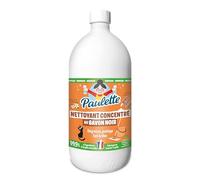 Paulette - Savon Noir Concentré Fleur d'Oranger - Ultra-Dégraissant Ménager aux Cristaux de Soude Multi-Surfaces Ecocert - Fabriqué en France - 1 L