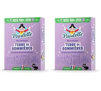 Paulette - Terre de Sommières - Détache les Textiles à Sec, Neutralise les Mauvaises Odeurs, Absorbe les Taches de Gras - 400g (Lot de 2)