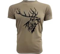 PAULGOS T-shirt homme "Tête de cerf