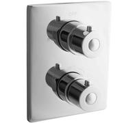 PaulGurkes Robinet de douche encastré avec thermostat, design carré