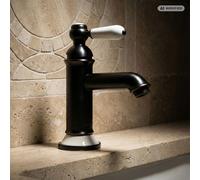PaulGurkes Robinet Monocommande Rétro Noir pour Lavabo