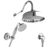PaulGurkes Système de Douche Rétro Nostalgie avec Douchette sans Robinetterie