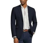 PaulJones Blazers décontractés pour homme - Léger et respirant - Avec un bouton - Veste de sport d'été, noir foncé, L