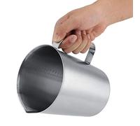 Paullice Tasse à Mousse de Lait 2000 ML Grande capacité en Acier Inoxydable de calibrage Clair Tasse à mesurer Tasse pichet à Mousse de Lait pour Latte café Art Cuisine Utilisation