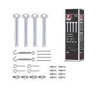 Kit de serrage avec 4 déviateurs, chrome