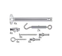 Paulmann 17834 Syst. câble access. câble Kit montage câble de tens° 165 mm Chrome accessoires halogène syst. câbles 12V incl. renvoi et attaches