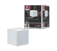 Paulmann 18001 Kit Spot en saillie spécial Cybo LED 2x3W, 230V, IP65, carré, 80x80 mm, Blanc, Alu