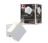 Applique Murale Led En Saille Cybo Carrée 2x3 W Blanc 100x100 Mm Blanc