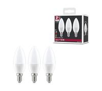 Paulmann 28426 Pack de 3 LED Ampoule Bougie, 3x4W, E14, 230 V, 2700K, Opale
