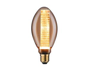 Paulmann 28601 lampe LED B75 Inner Glow 4W Retro ampoule Doré avec ampoule intérieure Verre 1800 K lumière dorée E27