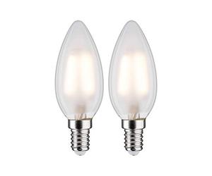 Paulmann 28636 Lampe LED Bougie 2x3W ampoule dépoli poire éclairage 2700 K E14