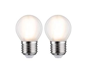 Paulmann 28639 lampe LED sphérique 2x5W ampoule Dépoli ampoule éclairage 2700 K E27