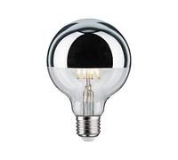 Paulmann 28672 Ampoule LED à filament G95 5 W Argenté 2700 K Blanc chaud E27