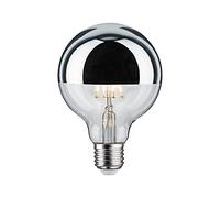 Paulmann Ampoule LED à filament 28673 G95 7 W E27 2700 K Intensité variable Argenté