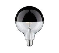 Paulmann 28680 Ampoule LED à filament G125 6 W avec miroir de tête Noir/chromé 2700 K