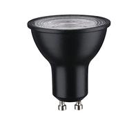 Paulmann 28751 Lampe LED réflecteur RAL9004 7 watts gradable Ampoule Noir mat Lumière efficace Blanc chaud 2700 K GU10