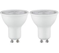 Paulmann 28752 Lampe LED réflecteur RAL 9003 7 watts gradable Ampoule Blanc dépoli Lumière efficace Blanc chaud 2700 K GU10 (Lot de 2)