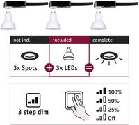Paulmann 28785 Luminaire à LED encastrable CEE: G (A - G) GU10 19.5 W blanc