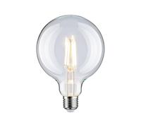 Paulmann 28971 Ampoule LED Globe Filament G125 9W Classique Opale Blanc Chaud 2700K E27, Claire