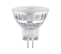 Paulmann 28978 Standard 12 V réflecteur LED GU4 12 V Pack de 1 1,8W 184lm 35mm Argent Verre 2700K - Ampoule Blanc chaud