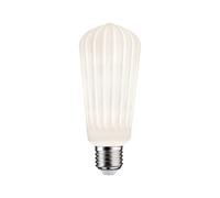 Paulmann 29080 White Lampion Edition Filament LED cylindrique ST64 230V E27 4,3W 400lm gradable 60 mm Blanc Verre 3000K