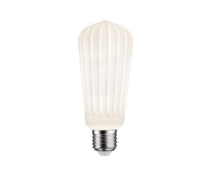 Paulmann 29080 White Lampion Edition Filament LED cylindrique ST64 230V E27 4,3W 400lm gradable 60mm Blanc Verre 3000K