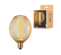 Paulmann 29089 Metallic Glow Edition Standard 230V LED Globe E27 Spiral 4,2W 200lm 110mm Laiton Métal 1800K