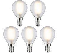 Paulmann 29097 LED CEE F (A - G) E14 forme de goutte 4.8 W blanc chaud (Ø x H) 45 mm x 78 mm 5 pc(s)