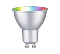 Paulmann 29149 Standard 230V Smart Home Zigbee réflecteur LED GU10 350lm 4,8W RGBW+ gradable Chrome mat ampoule