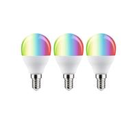 Standard 230 V Smart Home Zigbee 3.0 Sphérique LED E14 3x470lm 3x5W RGBW+ gradable Dépoli