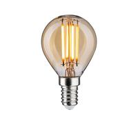 Paulmann 29190 Filament 1879 230 V 3-Step-Dim LED sphérique E14 3 Step Dim 450lm 4,9W 1800 K gradable Doré ampoule