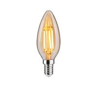 Paulmann 29191 Filament 1879 230 V 3-Step-Dim LED Bougie E14 3 Step Dim 450lm 4,9W 1800 K gradable Doré ampoule