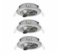 Paulmann 2easy Premium Encastrés 3er Jeu de Spot Pivotant 51mm Fer Gebürs