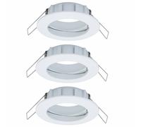 Paulmann 2Easy Premium Spots Encastrés Ensemble De 3 IP44 Fixe 51Mm Blanc