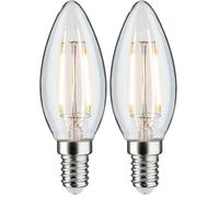 Paulmann 330028741 lampe LED Bougie Filament E14 CC 24V 160lm 2W 3000K Clair gradable (Lot de 2)