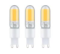 Paulmann 3er Ensemble LED Femelle 28810 G9 2,5W 250Lumen 2700K Blanc Chaud Verre