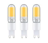 Paulmann 3X 28810 Ampoule LED Culot à broches G9 230 V 3 x 250 lm 3 x 2,5 W 2700 K Verre transparent