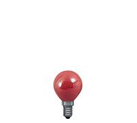 Paulmann 40121 Sphérique 25W, E14, 75mm 45mm Rouge
