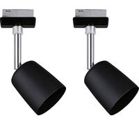 Paulmann 41303 Système d'éclairage sur rail HT URail GU10 10 W LED noir (mat), chrome