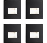 Paulmann 41308 Edge Applique à LED encastrable jeu de 4 LED LED noir (mat)