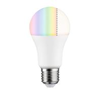 Paulmann 50124 Lampe LED Standard Smart Home Zigbee RGBW 9,3 watts gradable fluocompacte dépoli Éclairage Lampes 2700 K E27
