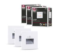 Paulmann 5271 Kit LED encastrés muraux Edge jeu de 3 80x42 mm 3x1,2W 3x25lm 230V 2700K blanc dépoli