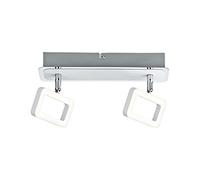 Paulmann Frame 66639 Plafonnier à spot LED 9 W blanc mat, chrome